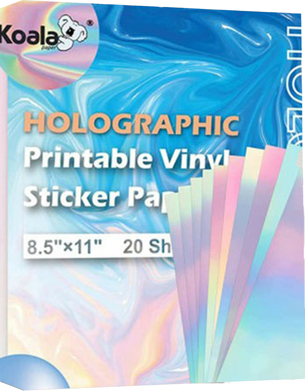 Koala Holographic Vinyl Sticker Paper